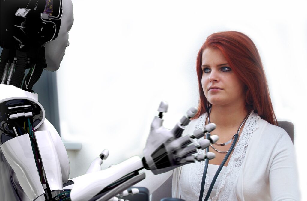 doctor, consulting, consultation hour, meeting, robot, photomontage, robot, robot, robot, robot, robot